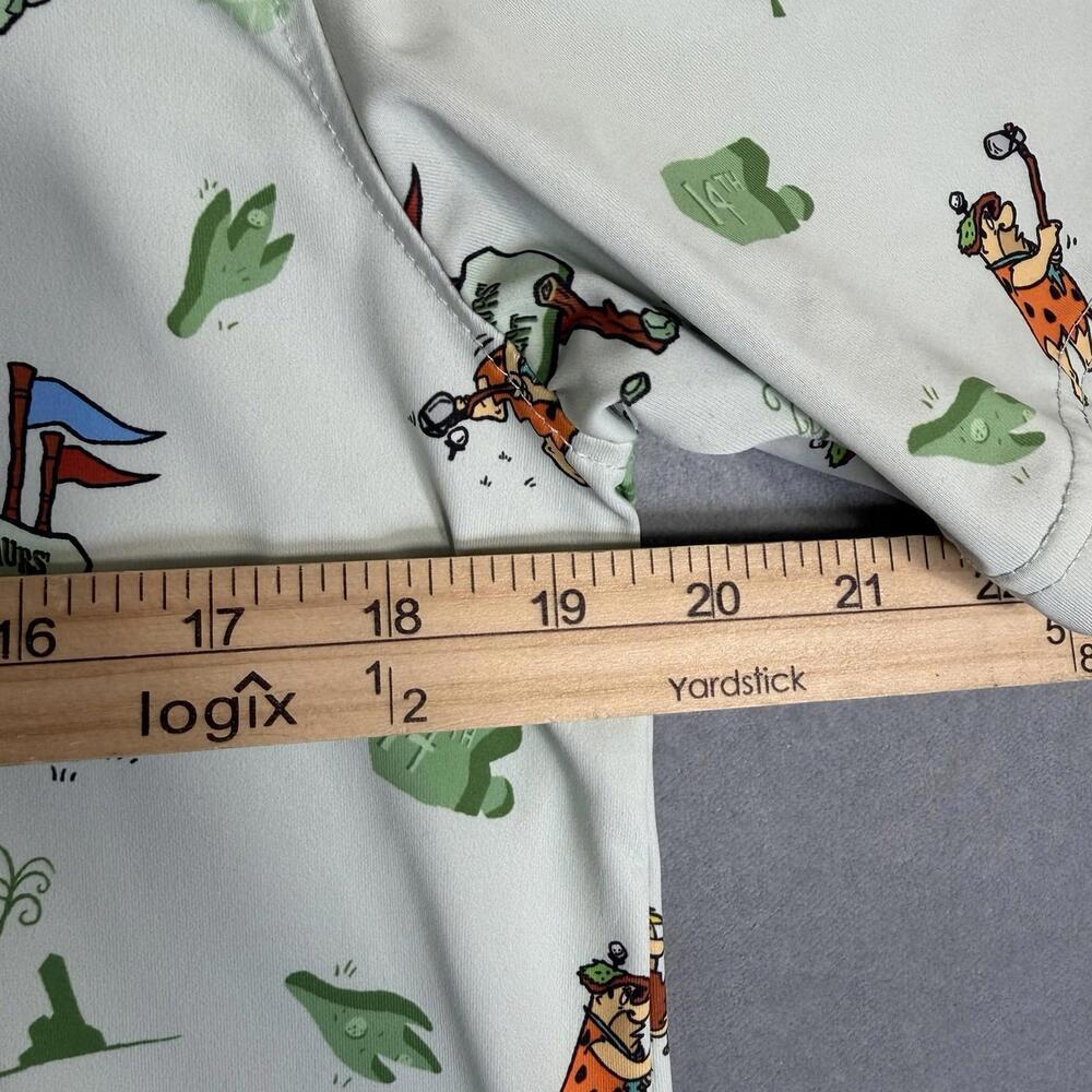 RSVLTS The Flintstones Polo Mens Medium Loyal Order of Dinosaurs Tourney Golf - Picture 5 of 6